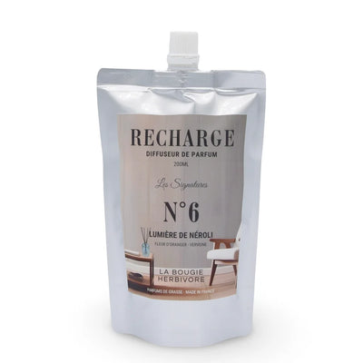 Diffuseur Santorin 200 ml en verre avec recharge Lumière de Néroli – fleur d’oranger et verveine