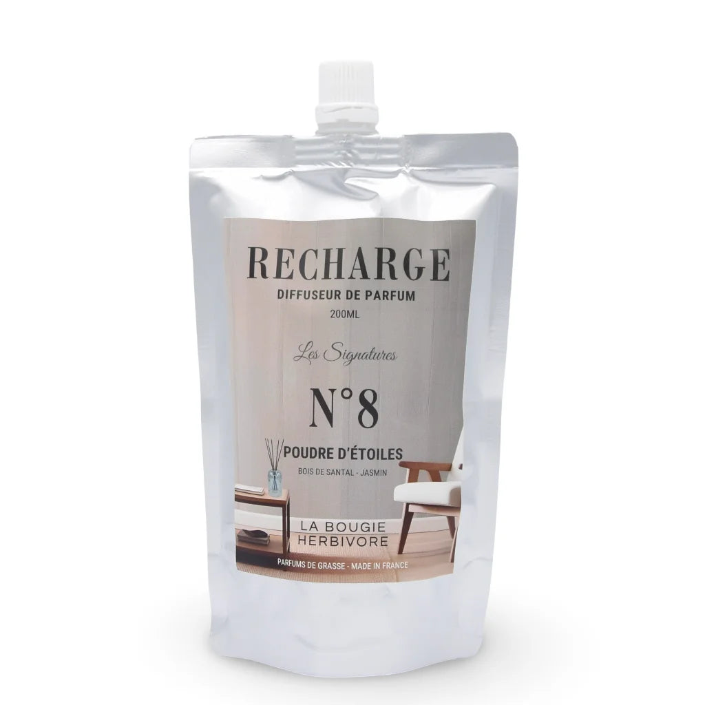 Recharge parfumée 200ml N°8 (sans flacon avec 10 tiges)