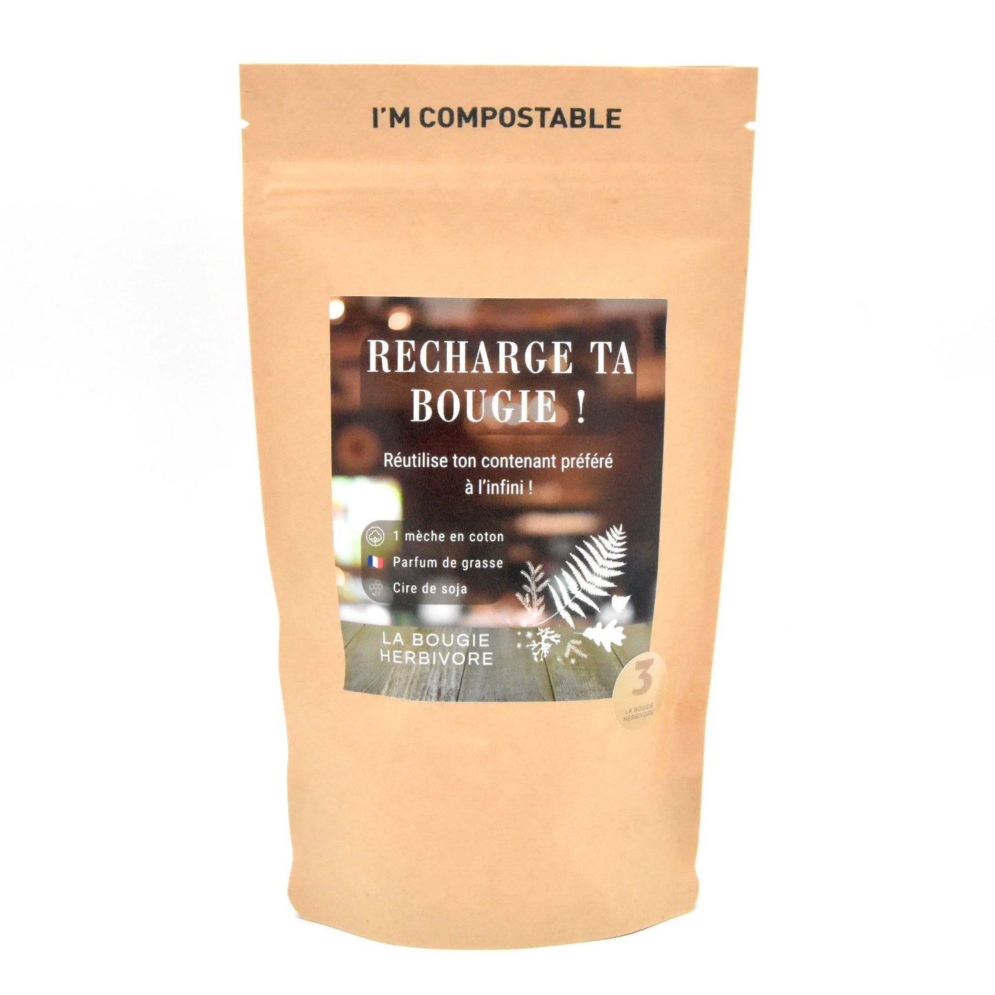 KIT Recharge de Bougie parfumée – Signature N°3 : Figue Éternelle – Figue & Edelweiss