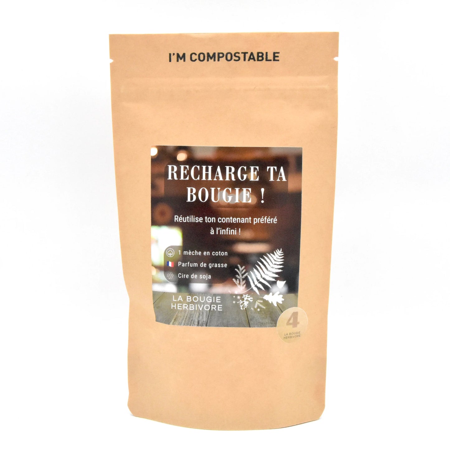 Kit Recharge de Bougie parfumée – Signature N°4 : Jardin Musqué – Fleur de Lotus, Orange & Musc