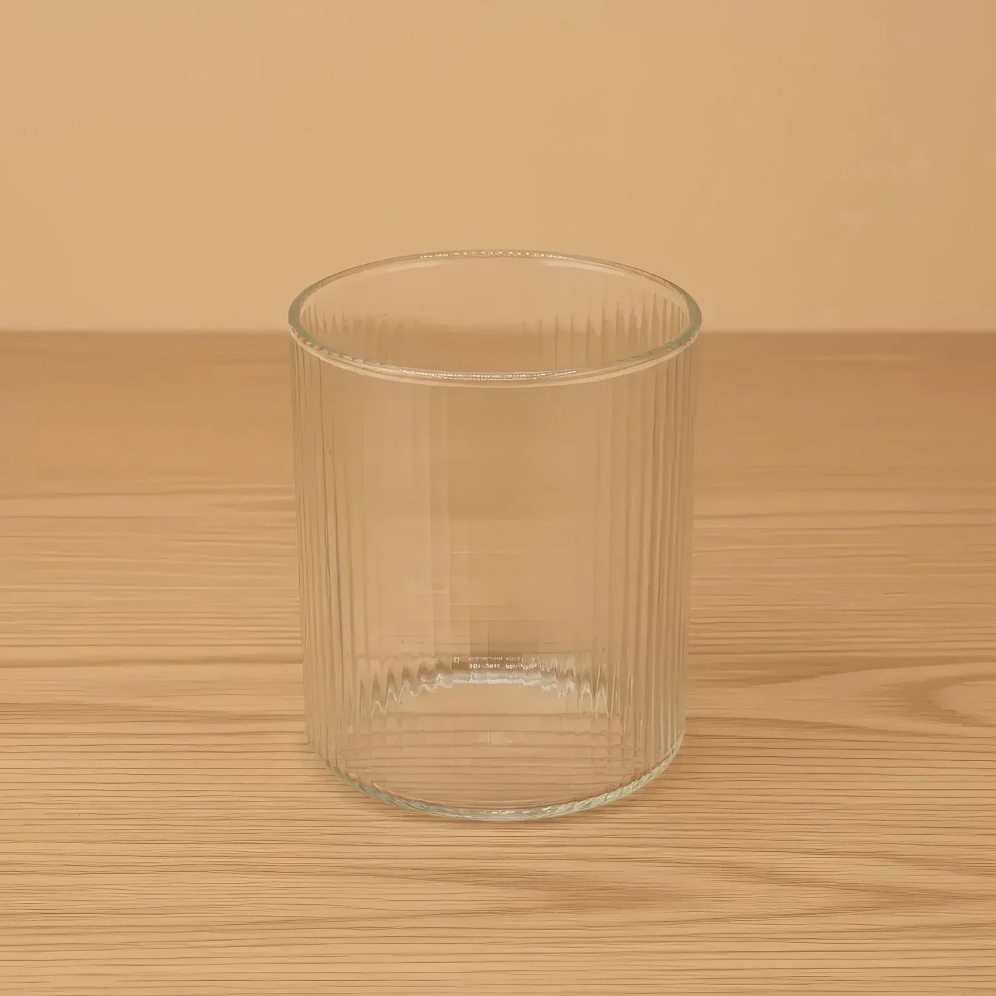 POT BOUGIE SABLE PERLE CIRE STRIE TRANSPARENT 330 ML  POUDREE DISPO PARIS OU LAVAL