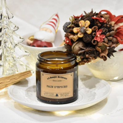 Bougie parfumée Pain d'épices à la cire végétale de soja 90g La Bougie Herbivore Bougies
