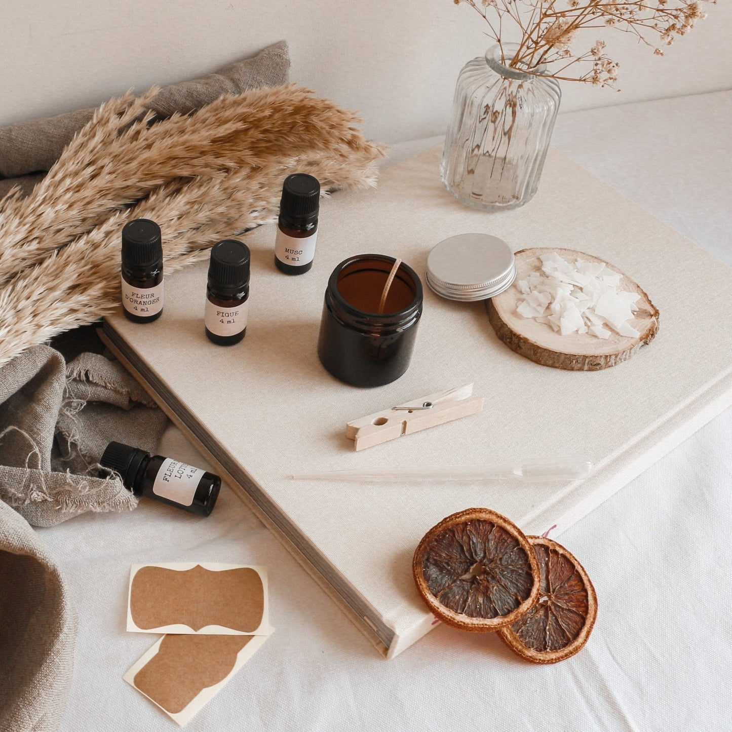 BOX DIY : Kit pour fabriquer ses bougies (Fleurie) - La Bougie Herbivore