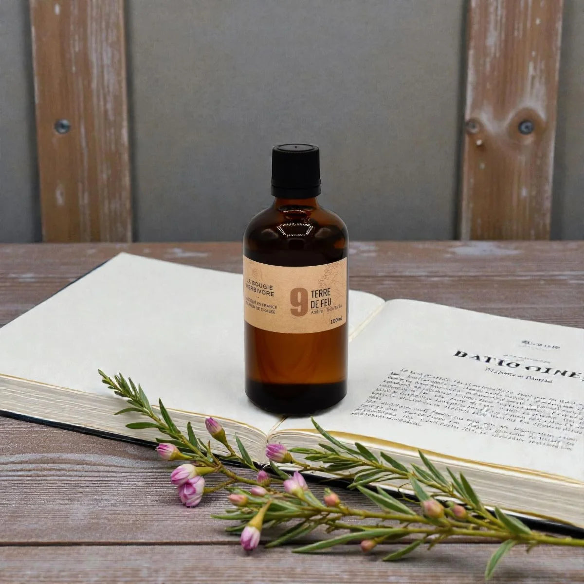 Diffuseur parfum ambre Teck/Tonka : No. 9 TERRE DE FEU