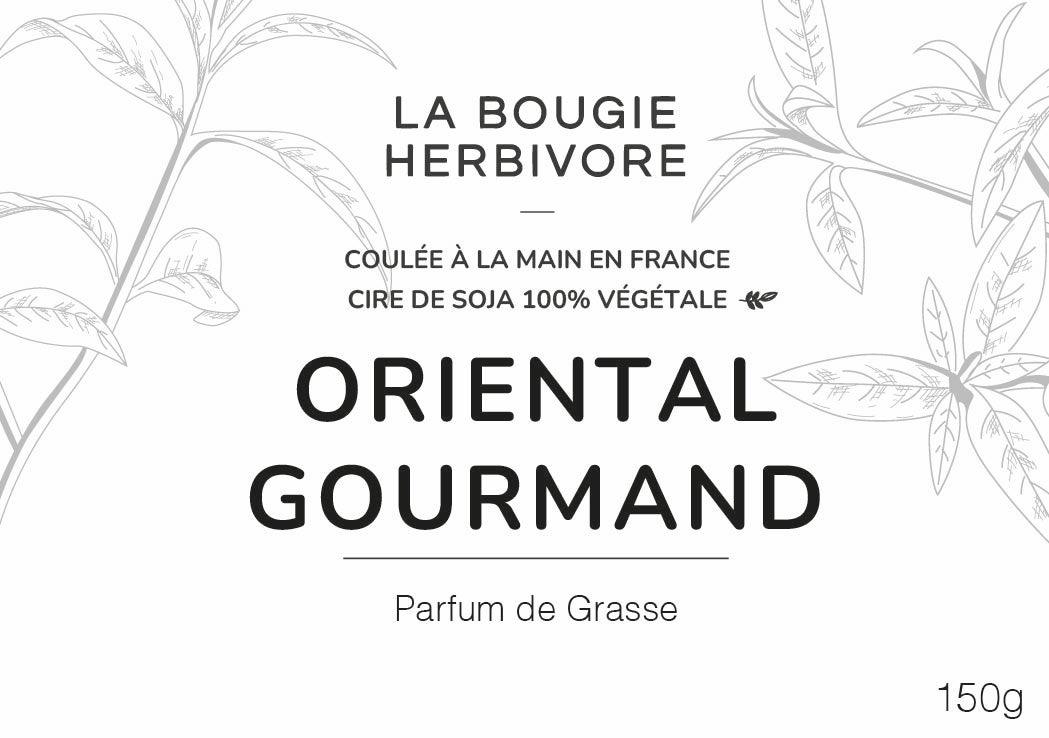 Oriental Gourmand - Kaars geparfumeerd met plantaardige sojawas 150g