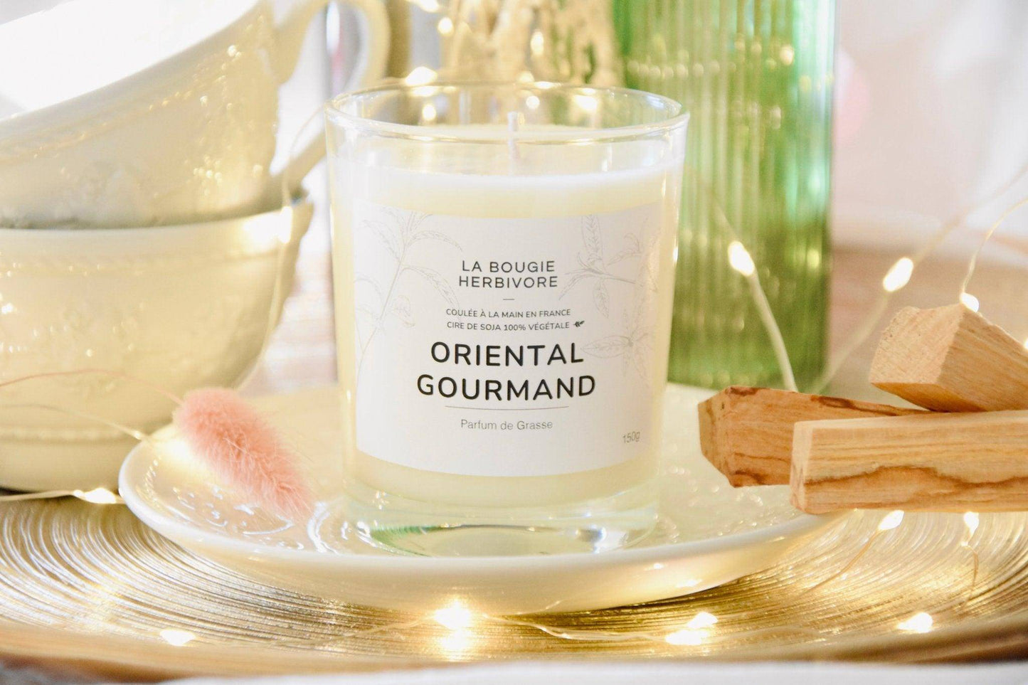 Oriental Gourmand - Kaars geparfumeerd met plantaardige sojawas 150g