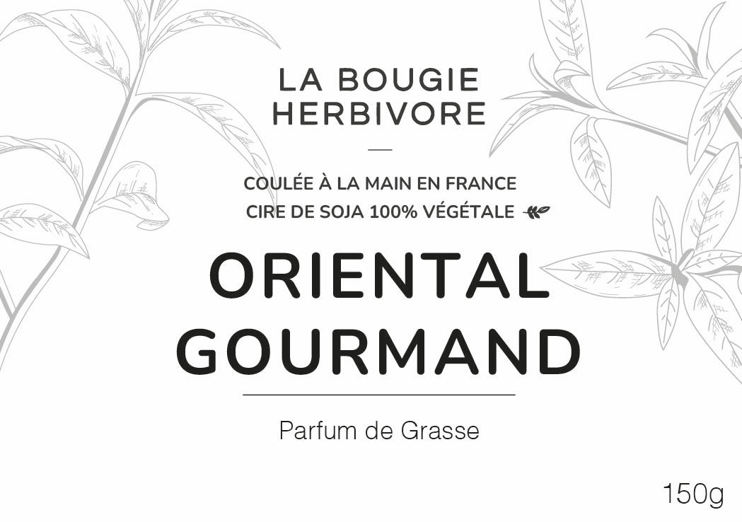 Oriental Gourmand - Bougie parfumée à la cire végétale de soja 150g - La Bougie Herbivore